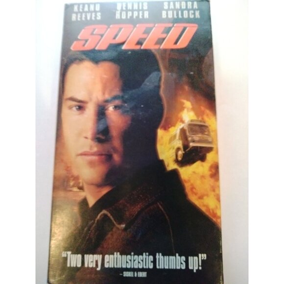 Speed VHS 1994 Keanu Reeves Dennis Hopper Sandra Bullock - Picture 1 of 3